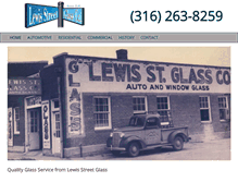 Tablet Screenshot of lewisstreetglass.com